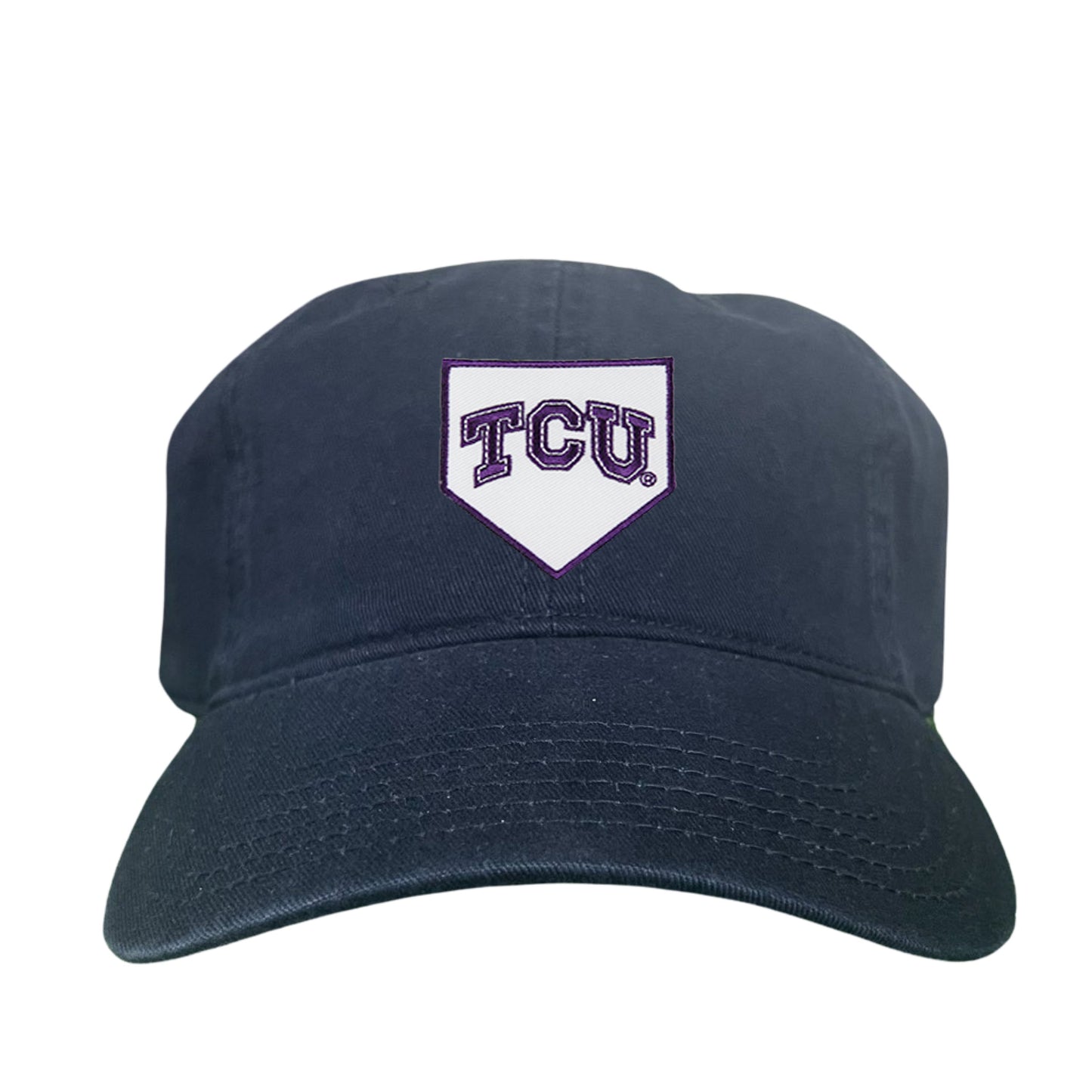 TCU Horned Frogs Baseball Cap Home Plate / Hat / TCU025 / 221 / MM