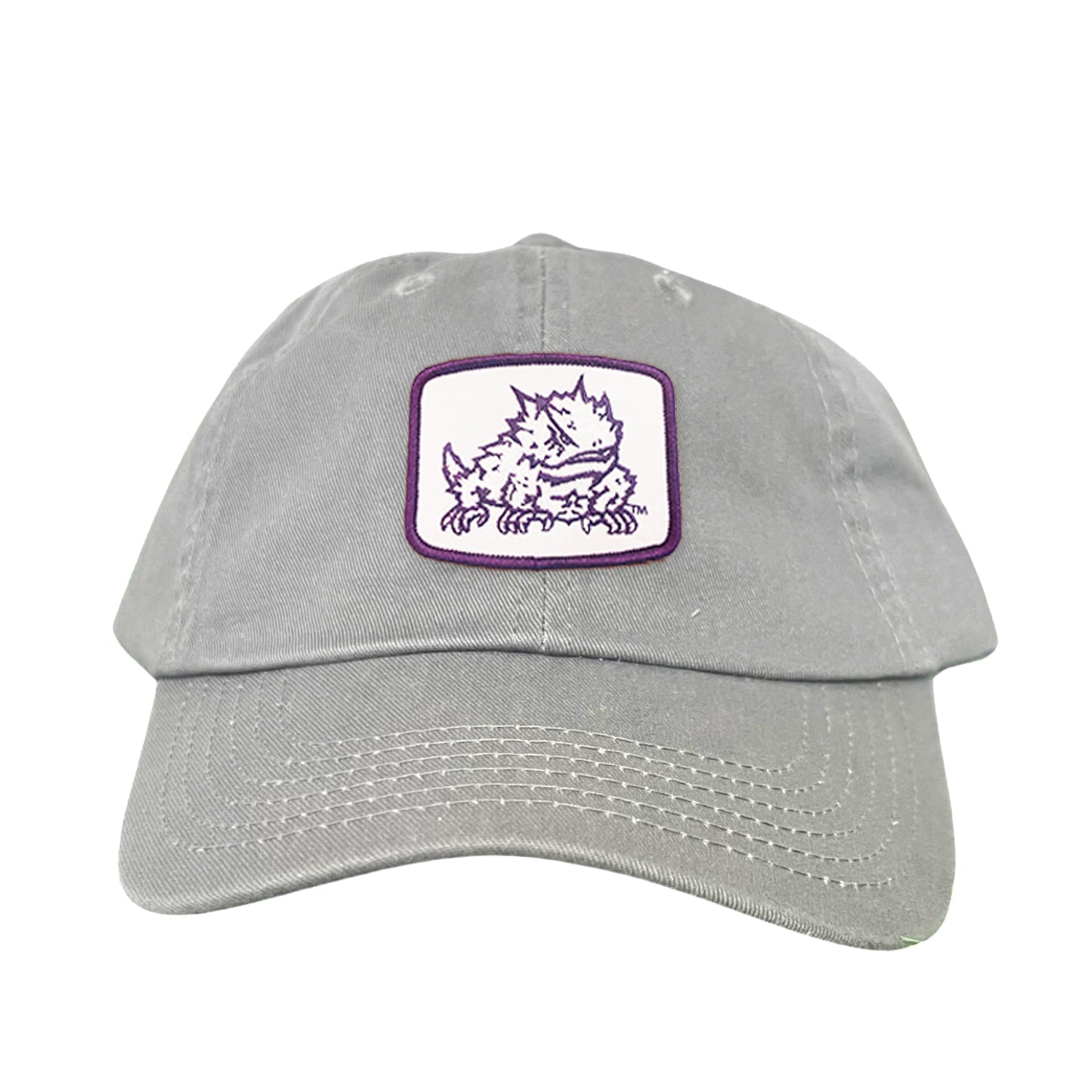 TCU Horned Frog Square Patch / Curved Bill Mesh Snapback / 121 - TCU005