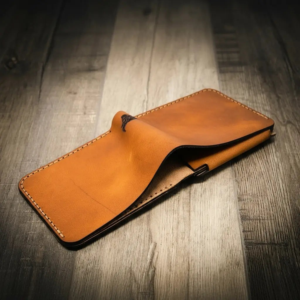 Badge Bifold Wallet - Chestnut Brown