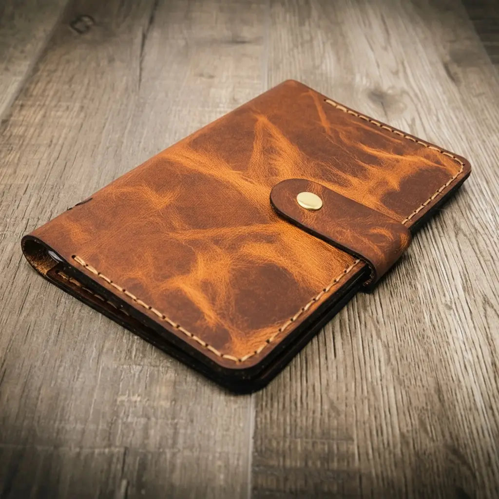Leather Field Notes Cover -  Chestnut Brown