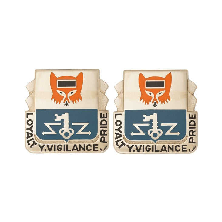 302nd Military Intelligence Battalion Unit Crest DUI - 1 Pair - LOYALTY, VIGILANCE, PRIDE