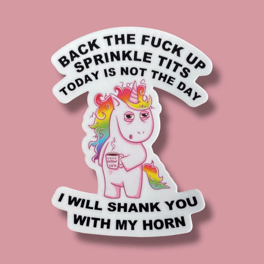 Vulgar Unicorn Sticker