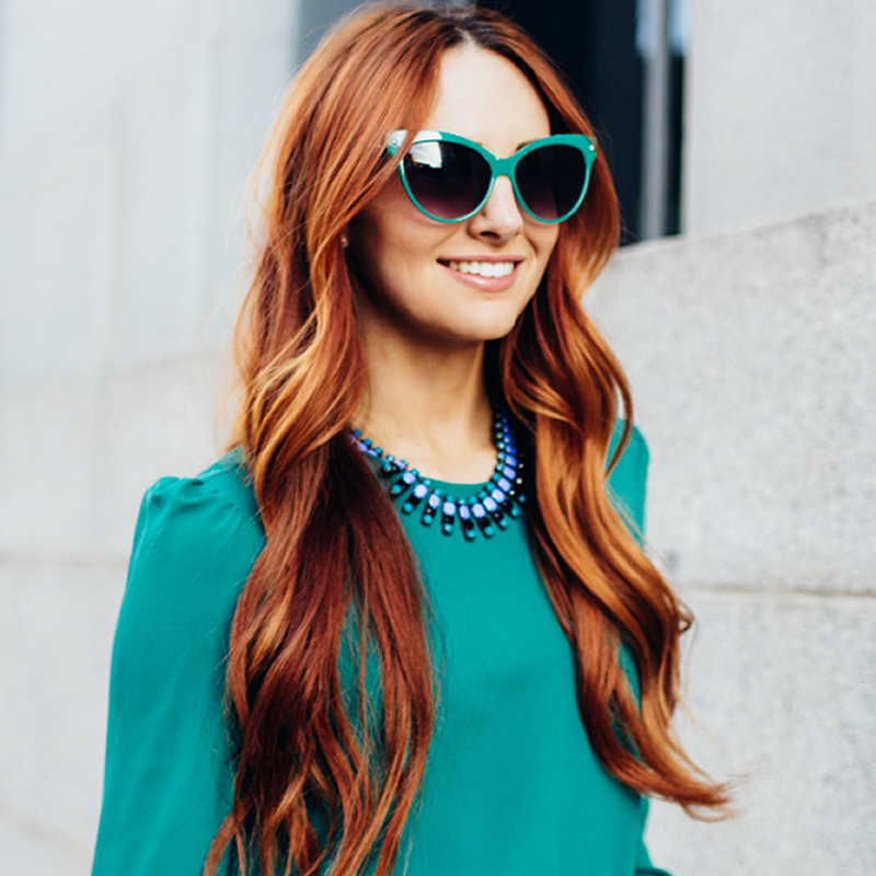 High Pointed Tip Inset Frame Oversize Cat Eye Sunglasses 8462