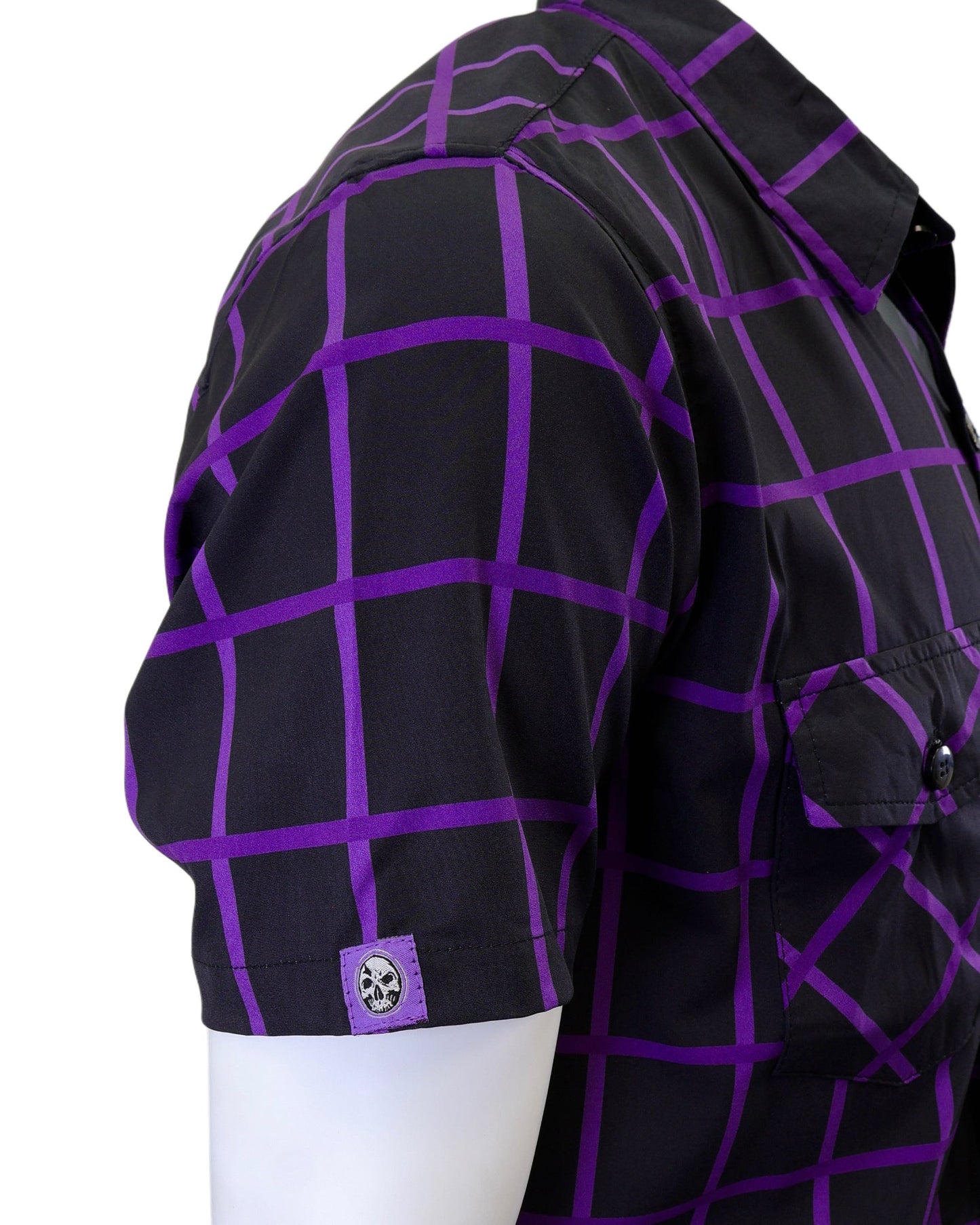 "Raven" Light-Weight 4-Way Stretch Button Up