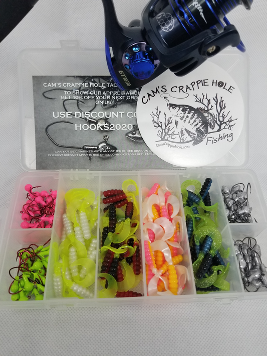Cam's Complete 6'2" (6 BB Ball Bearing Reel) Magic Stix Curly Tail Combo  Special