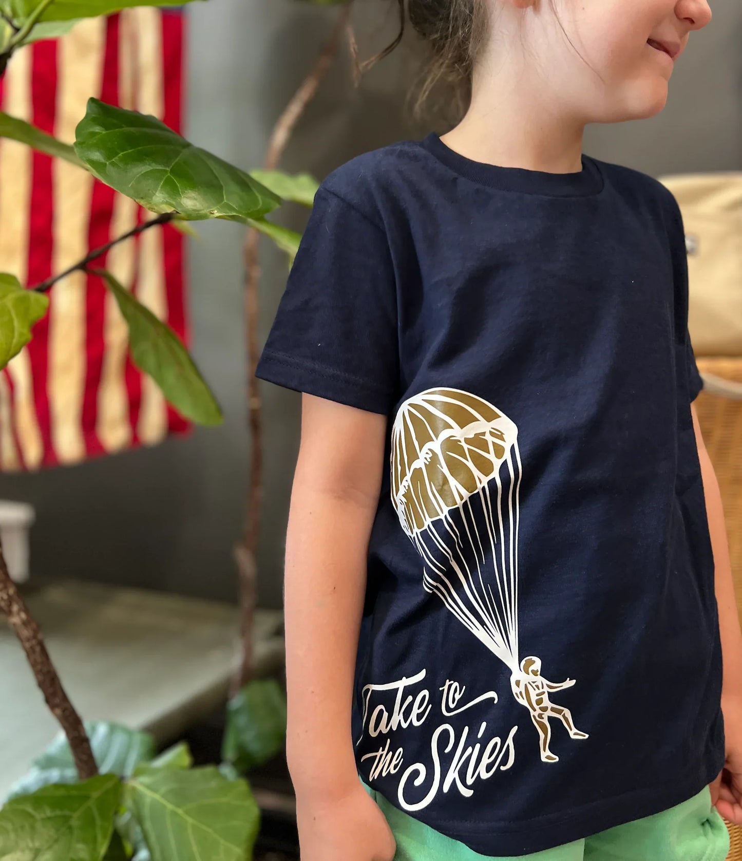 Take to the Skies Kids Navy T Shirt