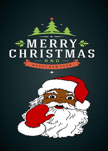 Black Santa Claus Decoration