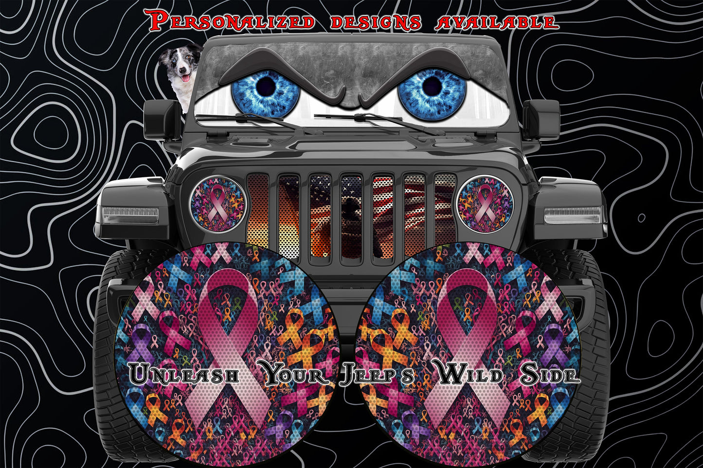 No one fights alone for a round beast headlight decal.