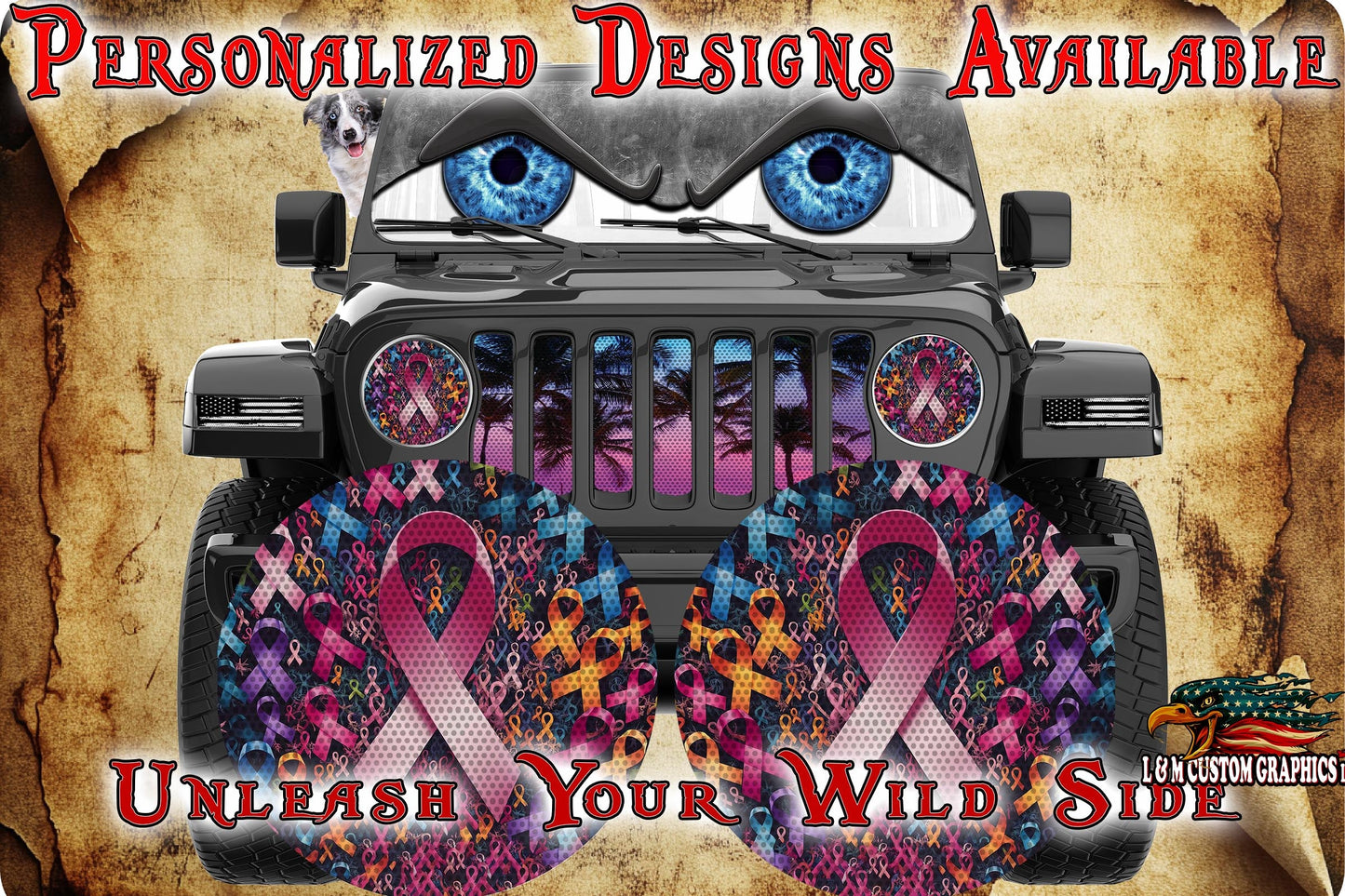 No one fights alone for a round beast headlight decal.