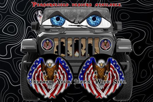 Eagle eye for a round beast headlight decal.