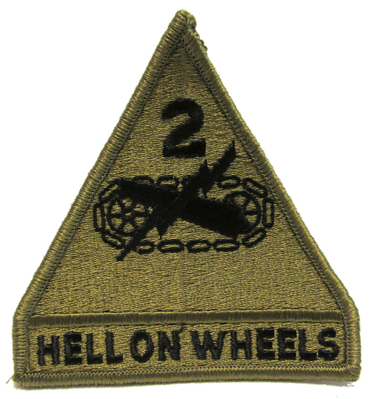 Lot of 10 - 1990s Military Surplus - 2nd Armored Division Patch Subdued