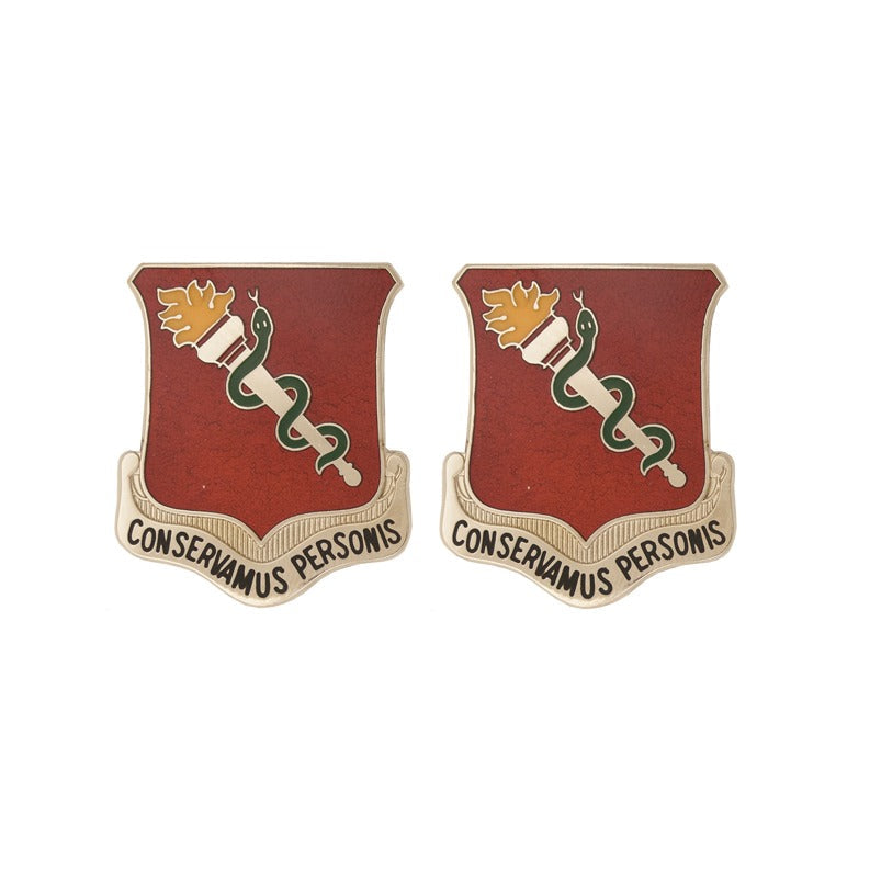 32nd Medical Brigade Unit Crest DUI - 1 PAIR - CONSERVAMUS PERSON