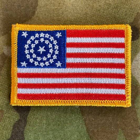 34-Star Historical US Flag Patch - Civil War Era (1861-1863)