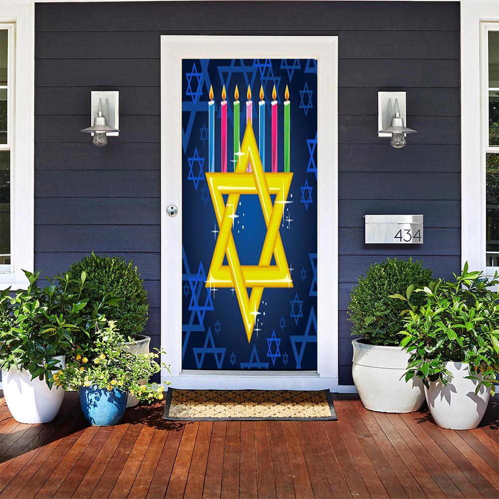 Star of David & Menorah Candles