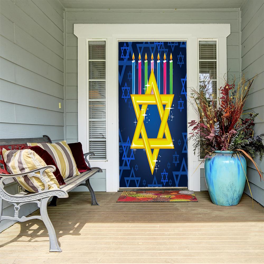 Star of David & Menorah Candles