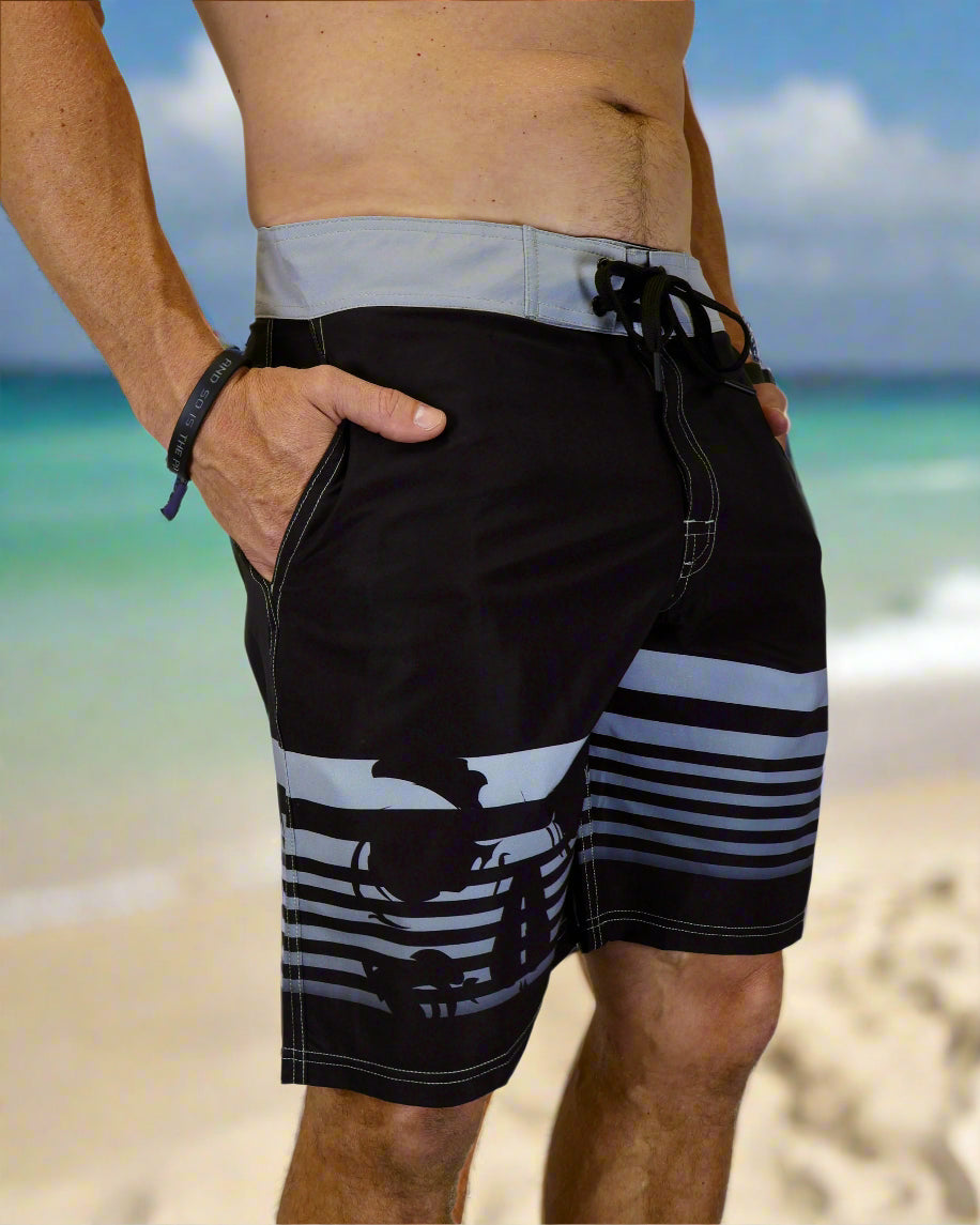 "Sunset" Premium 4-Way Stretch Board Short