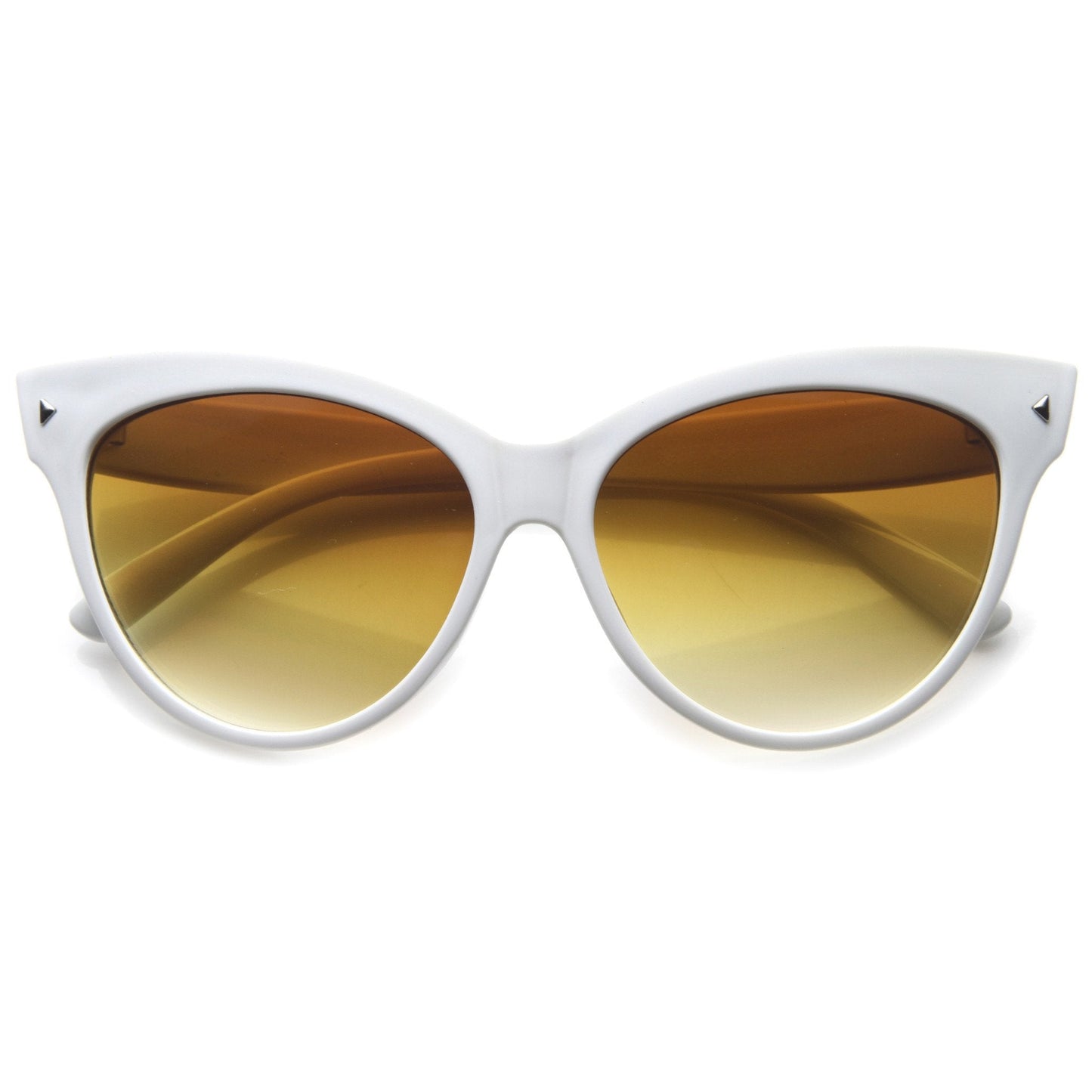 High Pointed Tip Inset Frame Oversize Cat Eye Sunglasses 8462