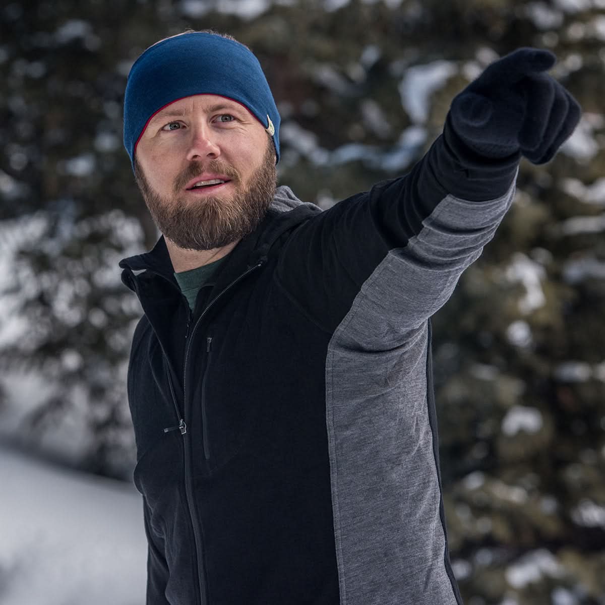 Midweight Reversible Wool Headband  - 100% Merino Wool