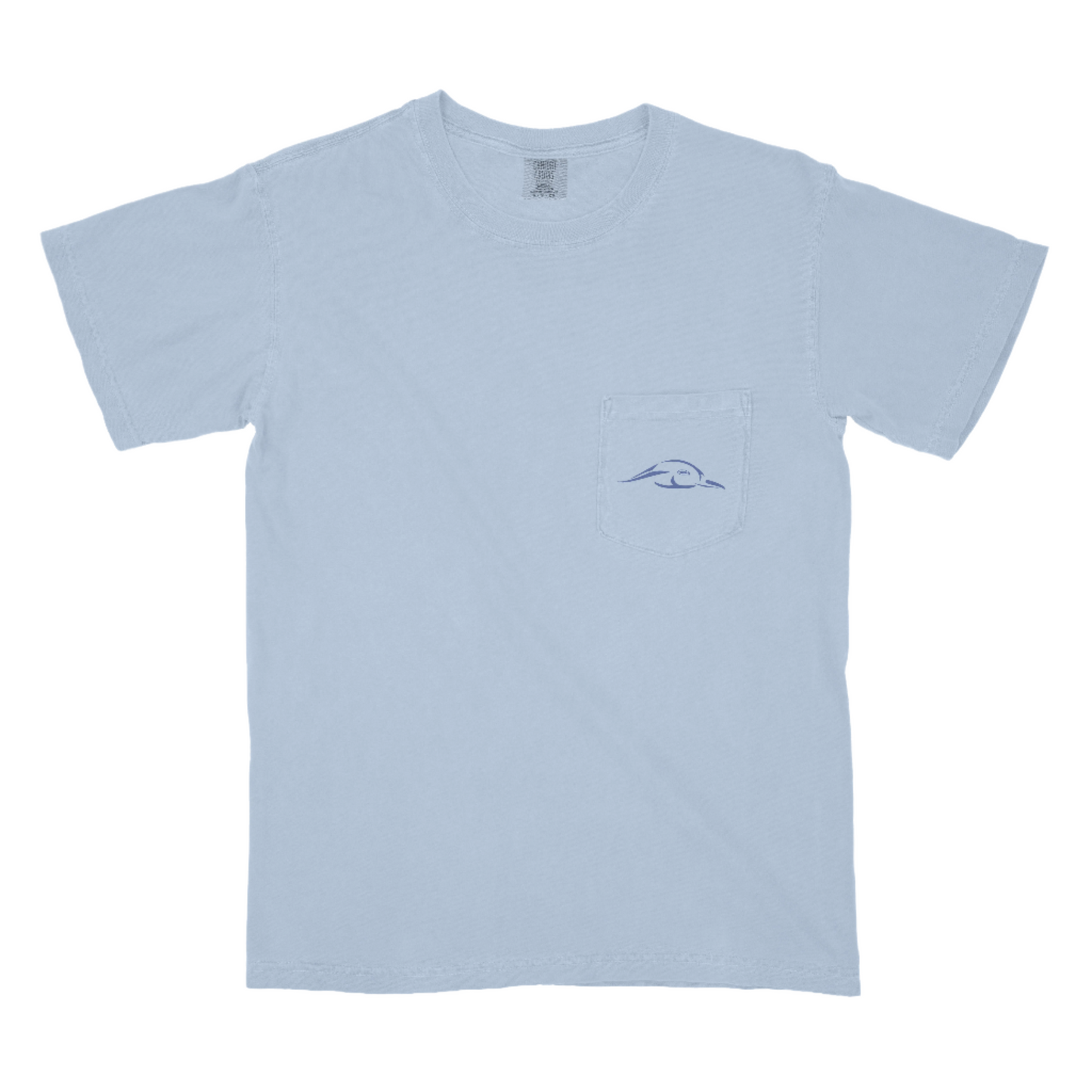 Stars and Stripes Tee - Light Blue with Pocket