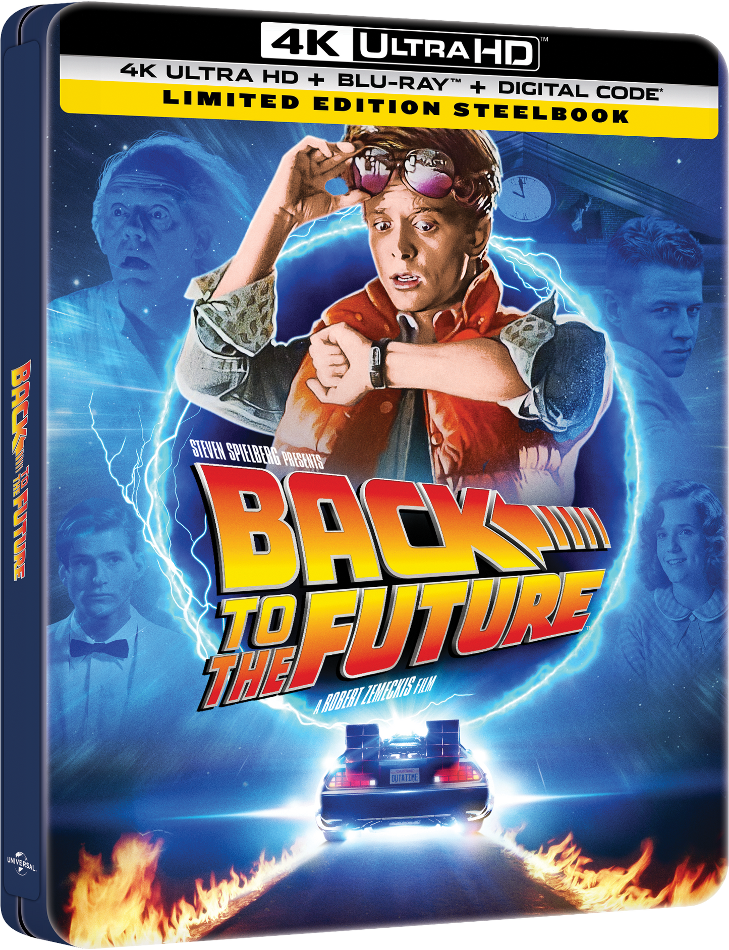 Back to the Future Limited Edition Steelbook (4K Ultra HD + Blu-ray™ + Digital Code) [2025]