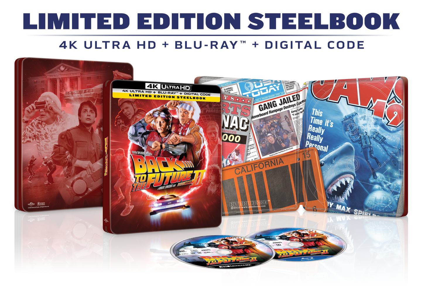Back to the Future Part II Limited Edition Steelbook (4K Ultra HD + Blu-ray™ + Digital Code) [2025]