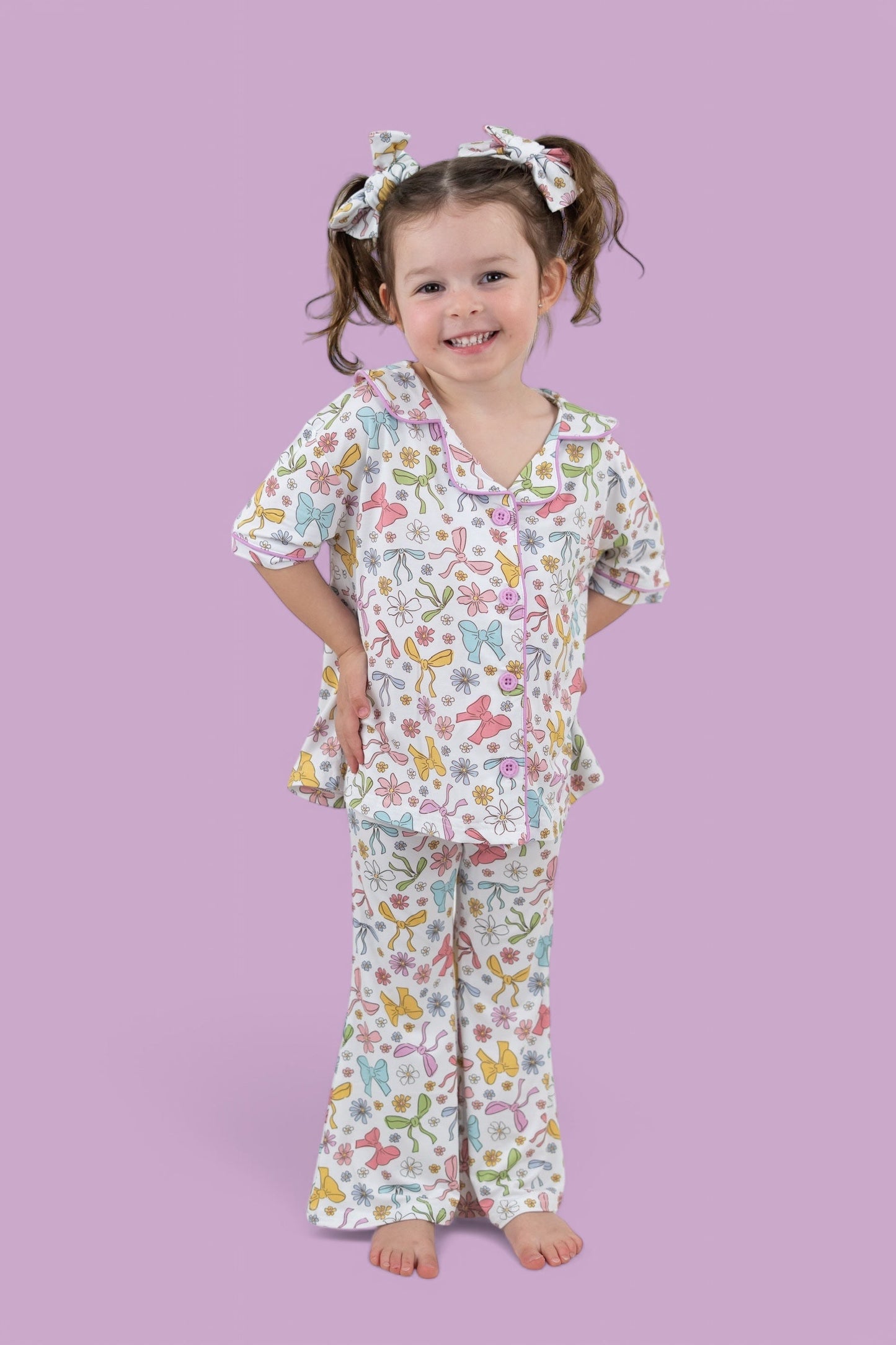 BOW GARDEN DREAM GIRL'S FLARE SET