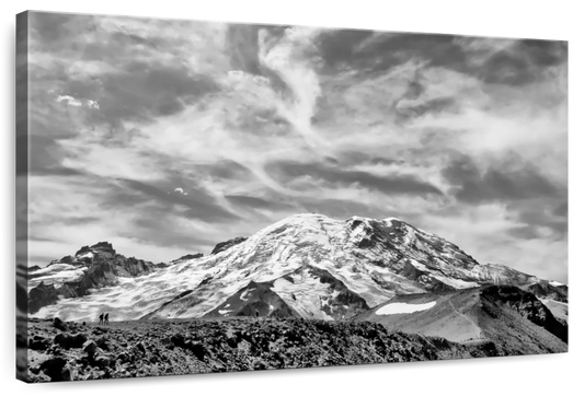Glorious Mt. Rainier BW Wall Art