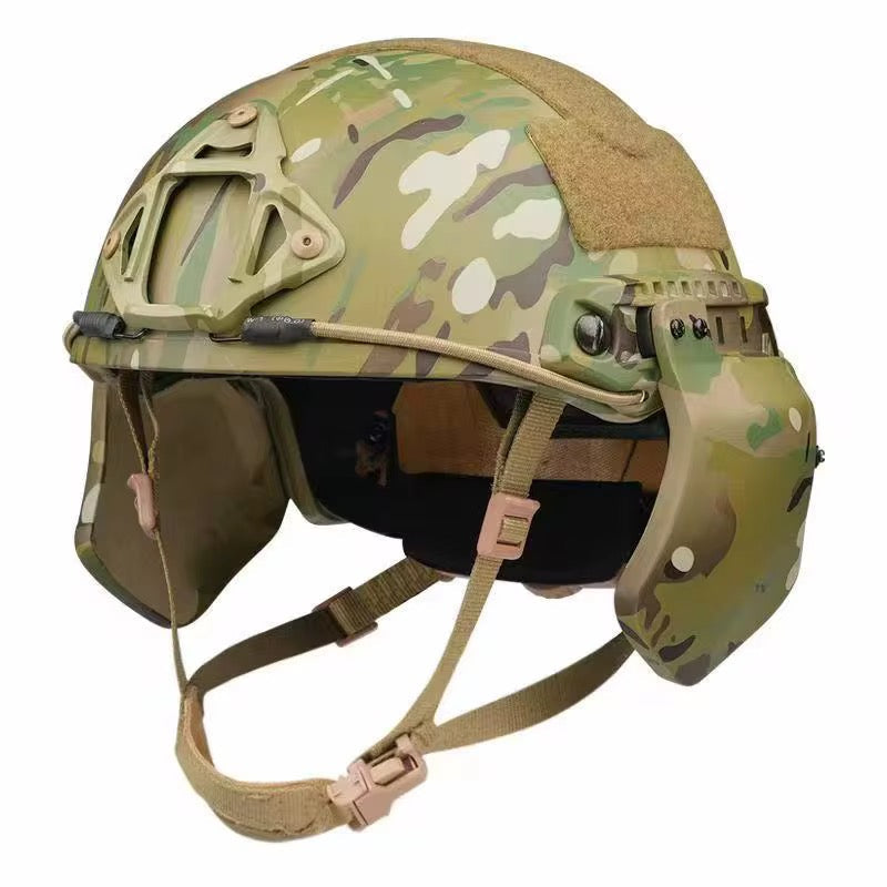 “Ear Armor” Attachable Side Helmet Protection for High Cut Helmet: Tested to LEVEL IIIA