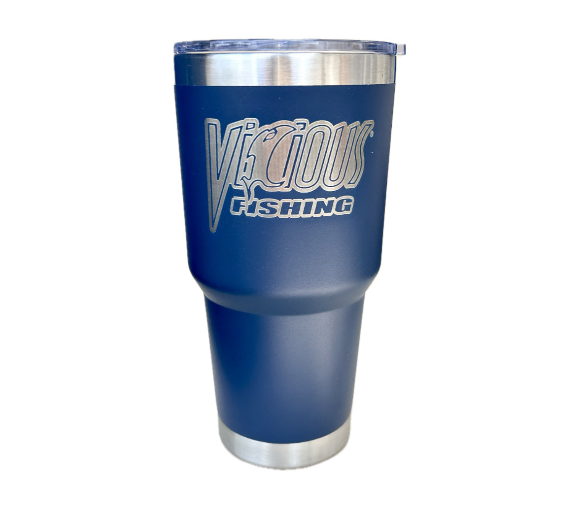Vicious Fishing 30oz Navy Tumbler w/ Straw