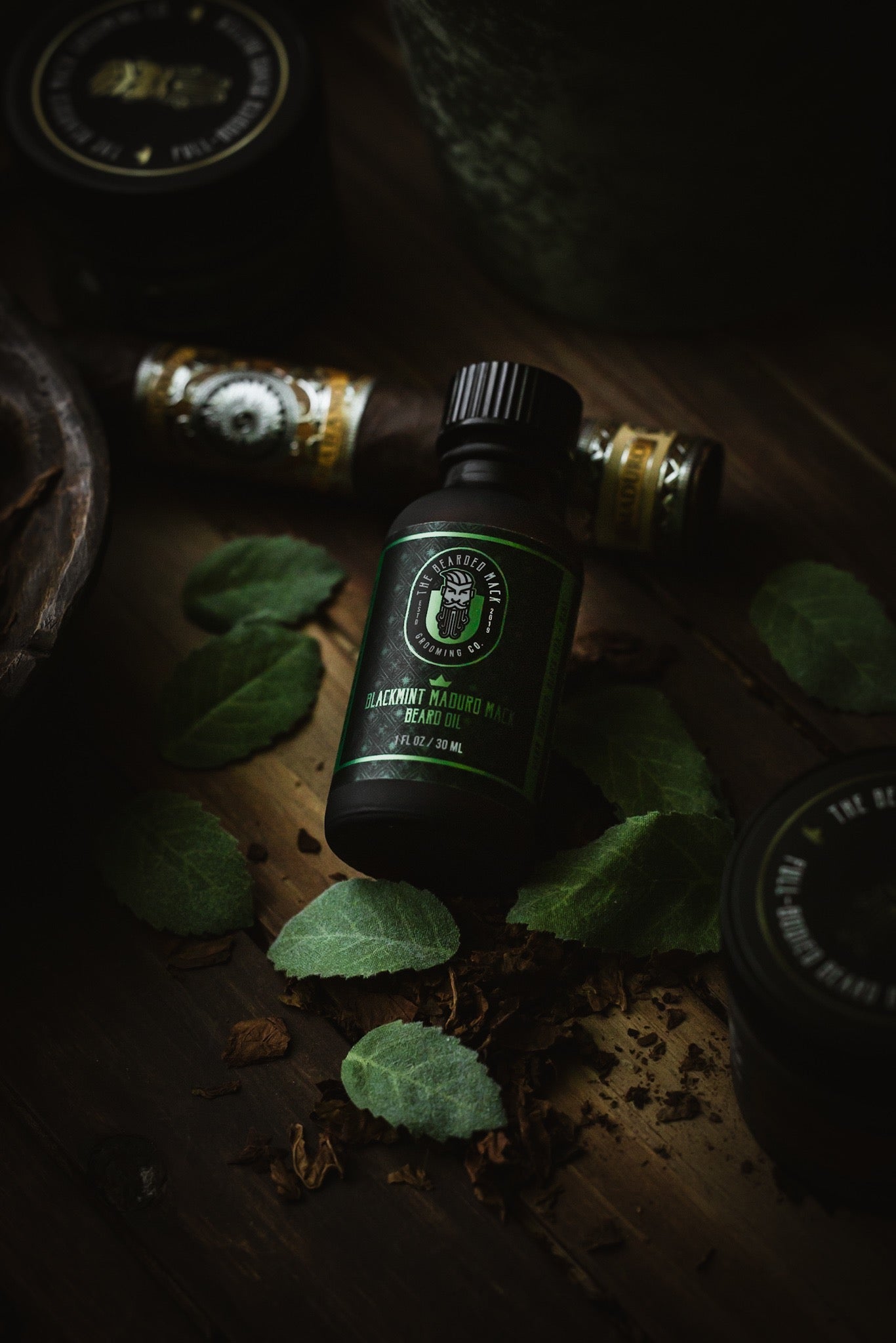 Blackmint Maduro Mack Signature Beard Oil -  Warm Tobacco, Black Tea + Mint