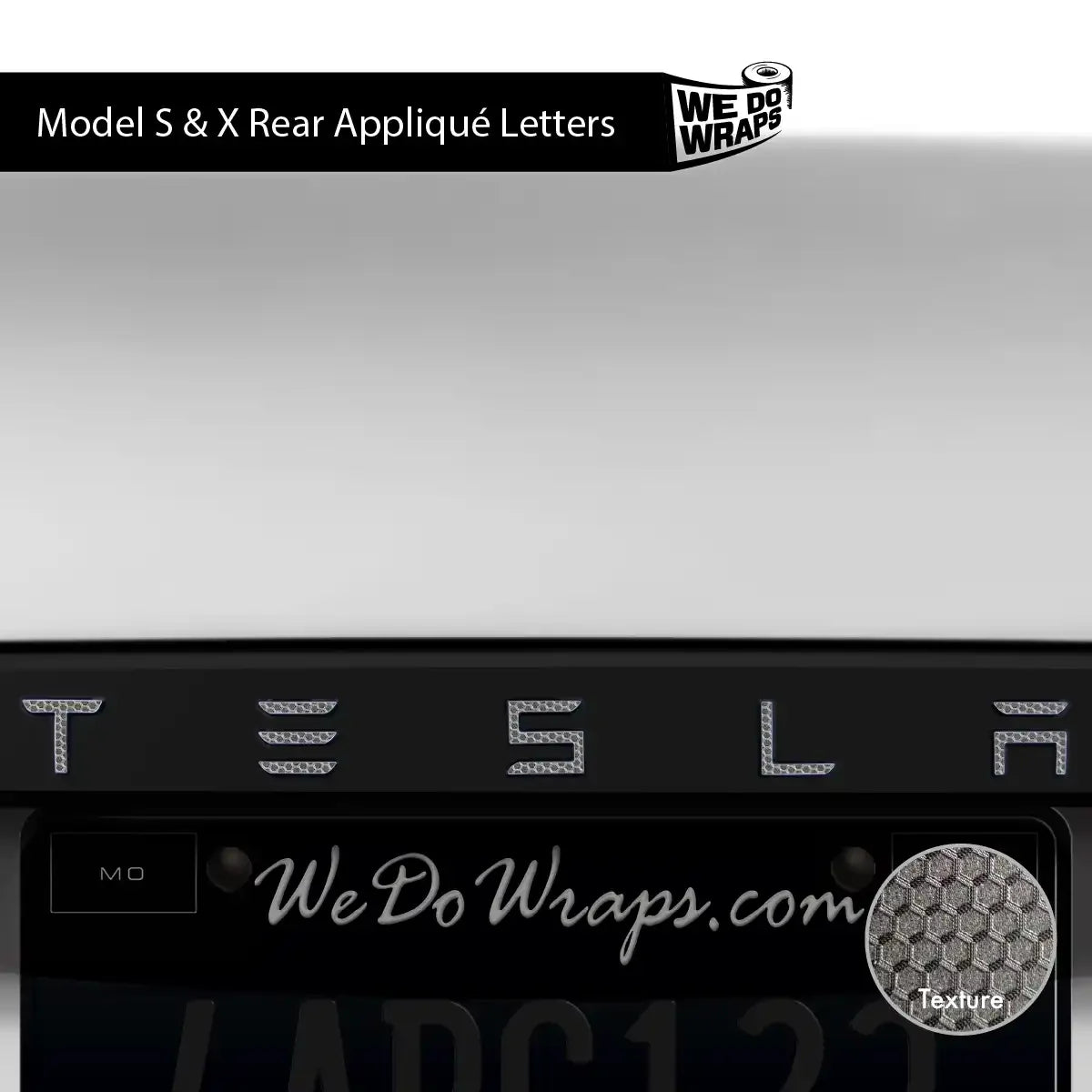 3M Matrix Black Tesla Emblem Decals (Front + Back) | Model S