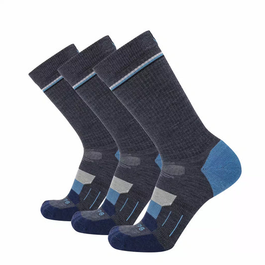 3 Pack Lake - Hike Crew Lightweight Merino Wool Sock