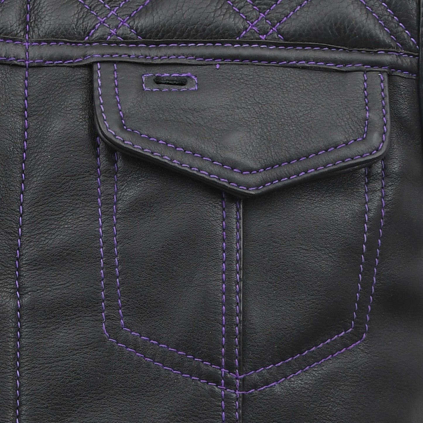 Downside Men's Motorcycle Leather Vest