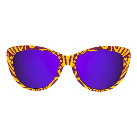 "Don't Ask How I Got These" Mardi Gras Glam G Polarized Sunglasses