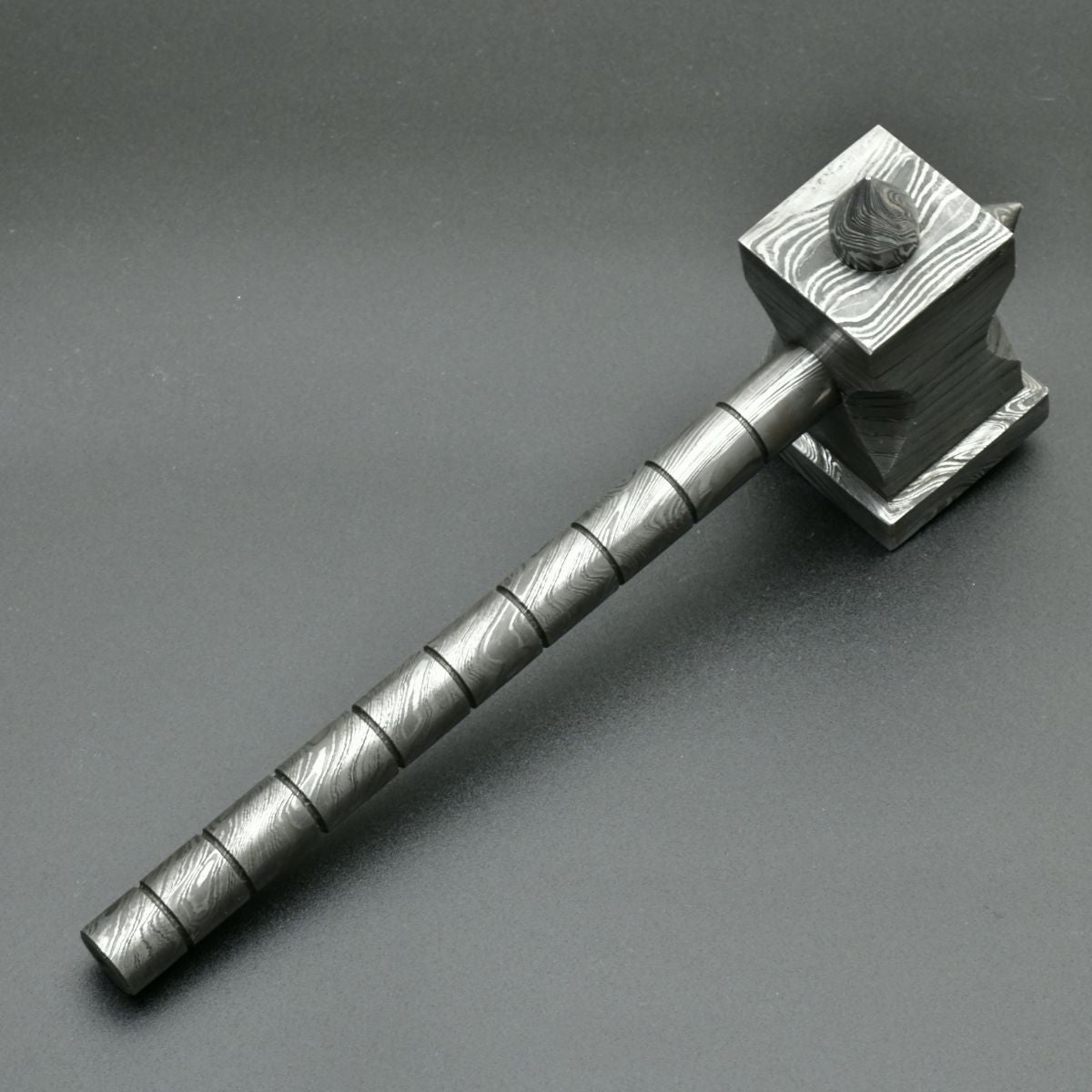 The Crusher Handmade Damascus Steel Hammer