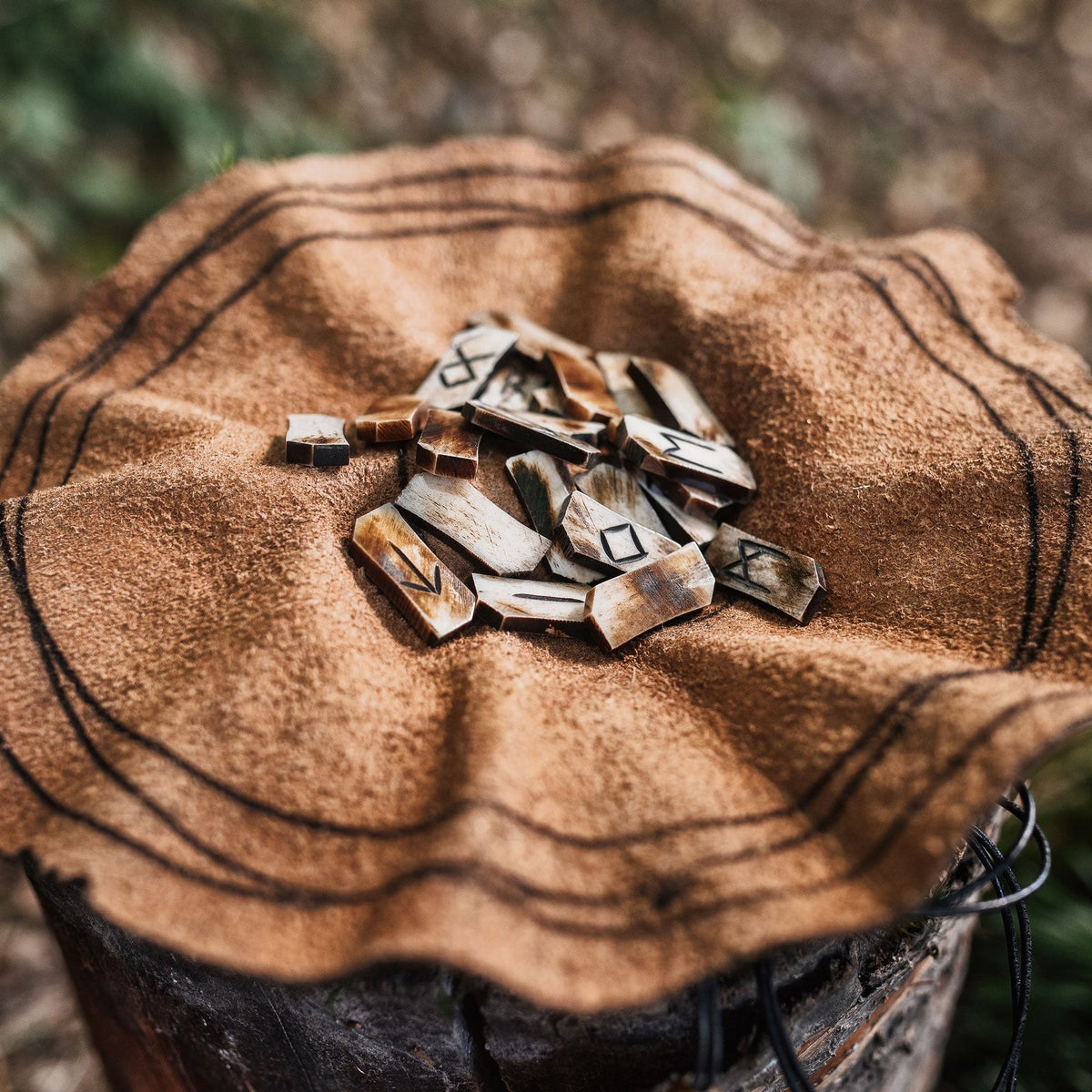 Rune Set – Elder Futhark Ox-Bone Divination