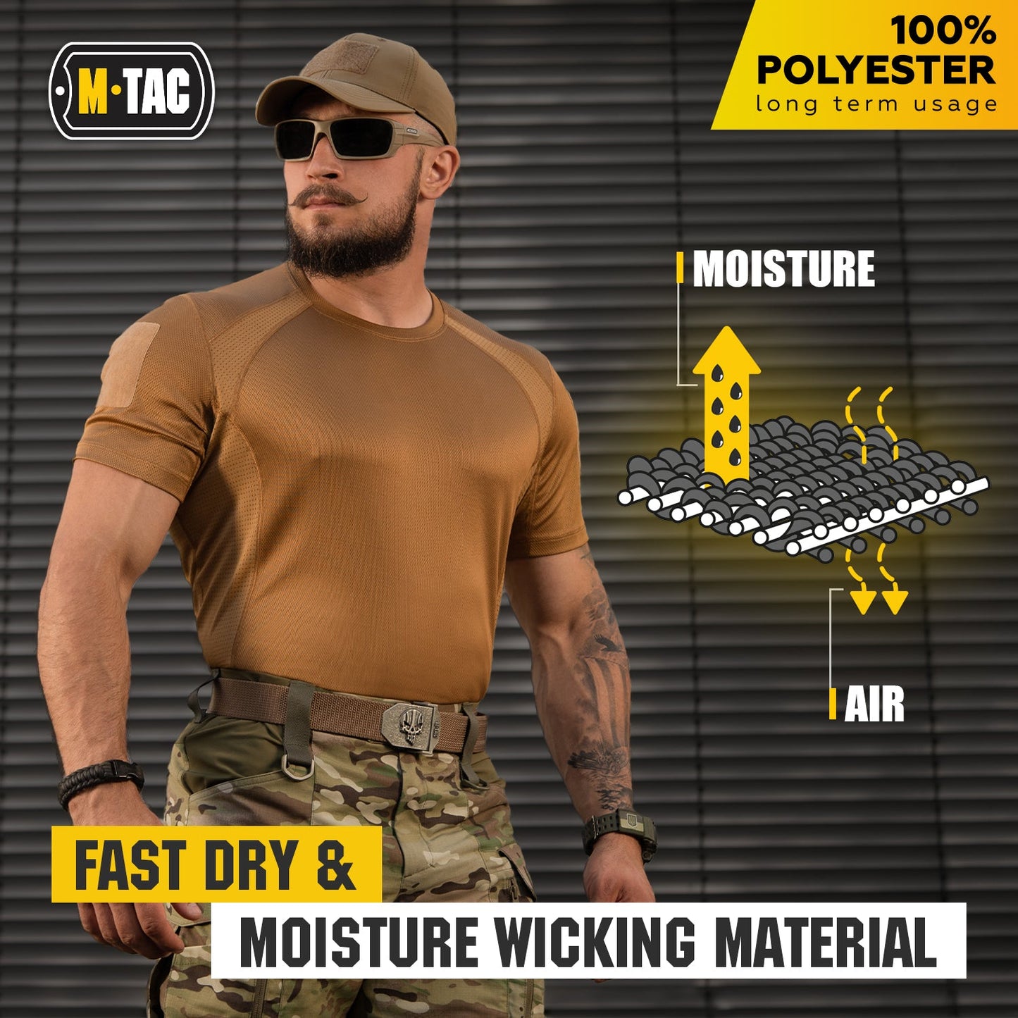 M-Tac T-Shirt Athletic Tactical Gen II with Loop Panels