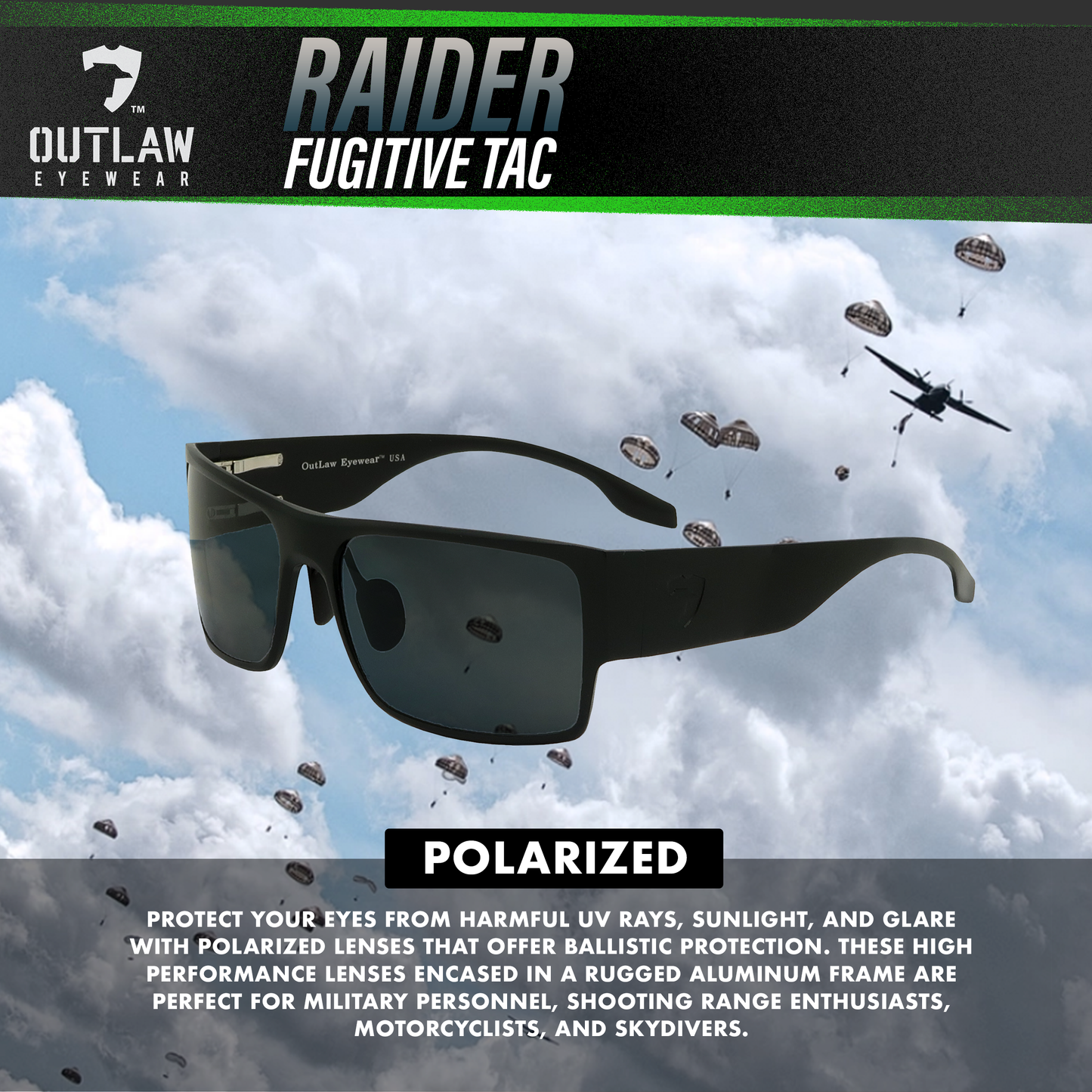 Raider TAC Black / Polarized