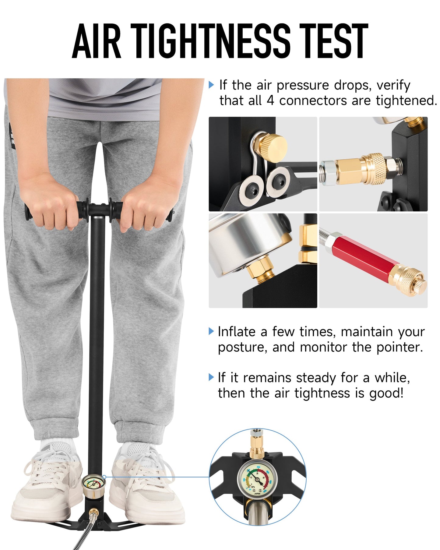 Pinty MKII Hand Pump, 4500 PSI