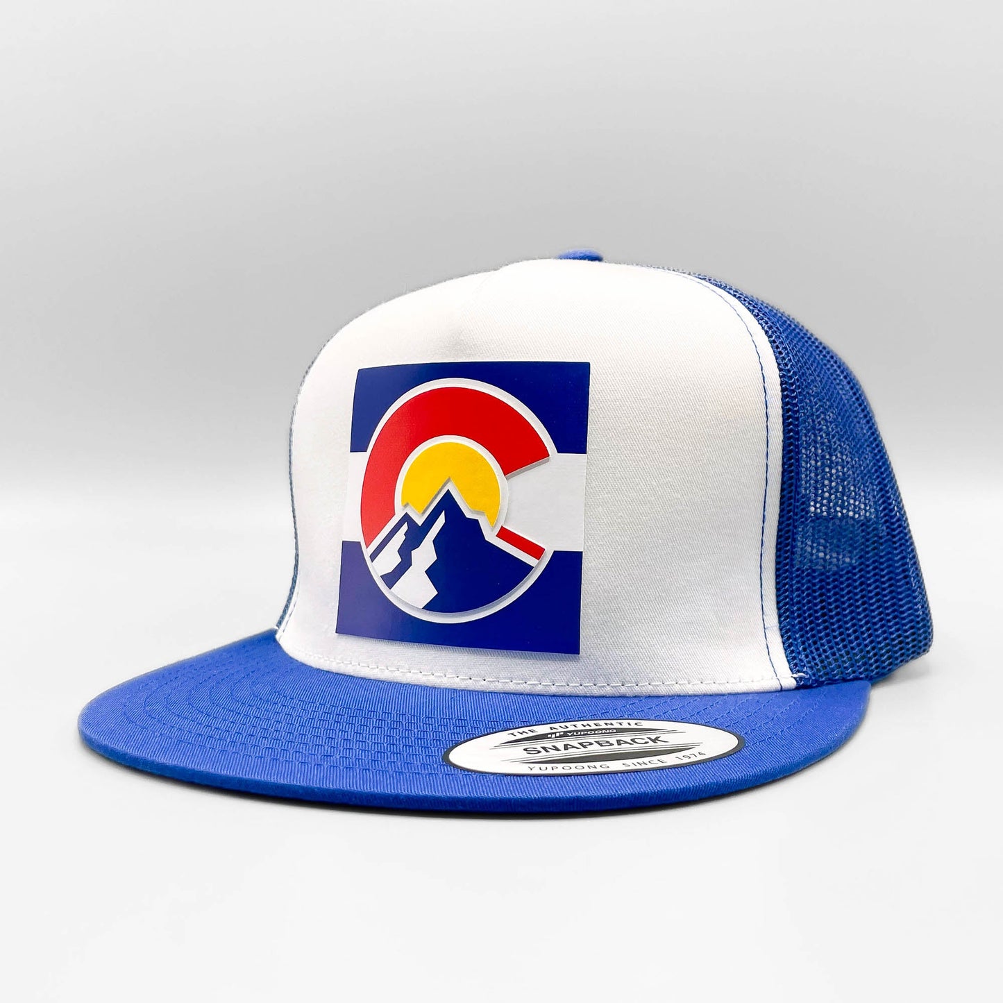 Colorado Raised Square Flag Trucker