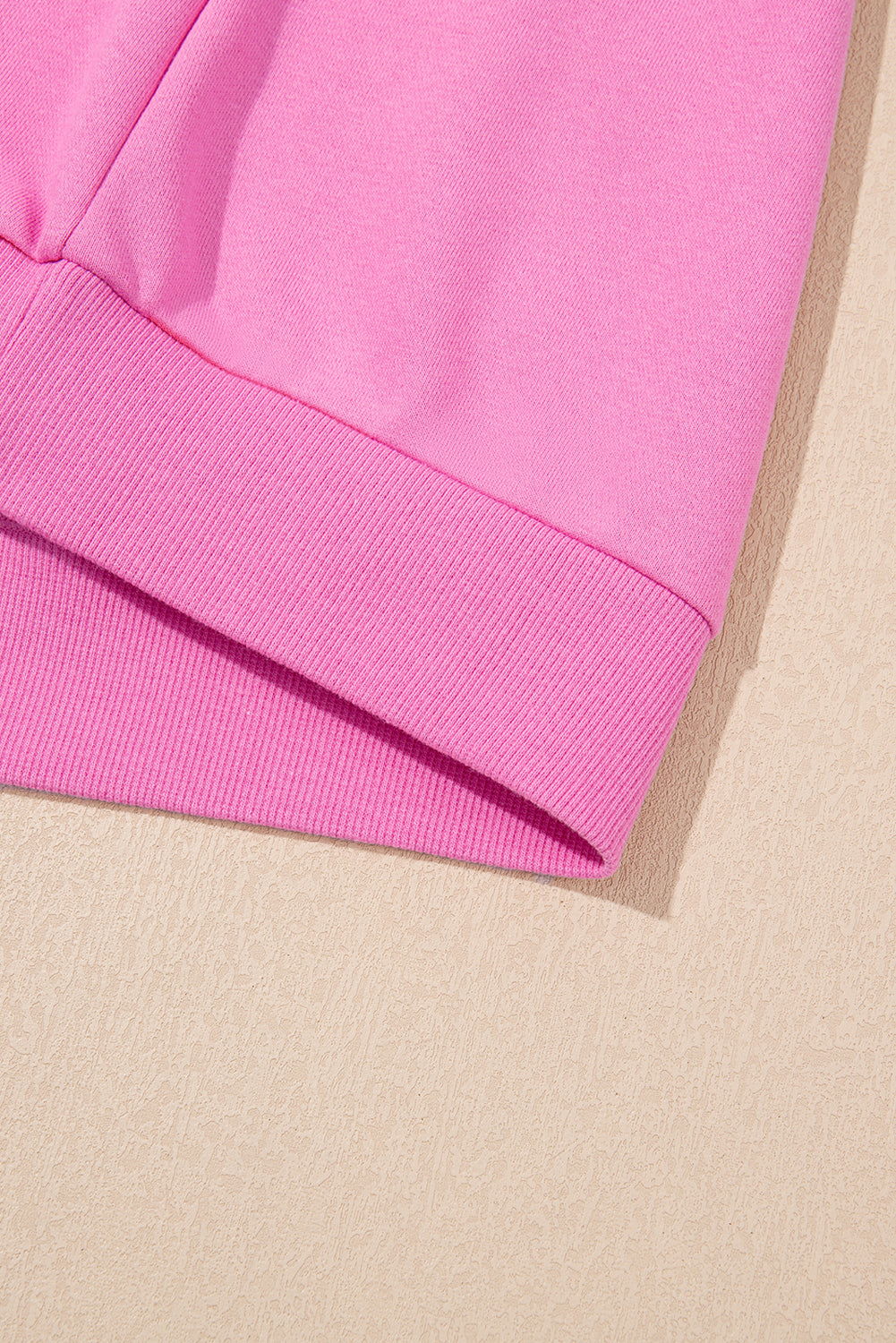 Apricot Striped Accent Pullover and Shorts Two Piece Casual Set