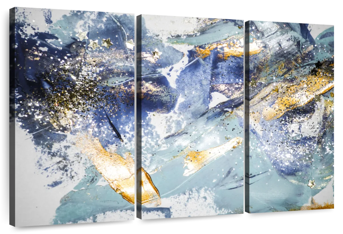 Abstract Glitter Wall Art