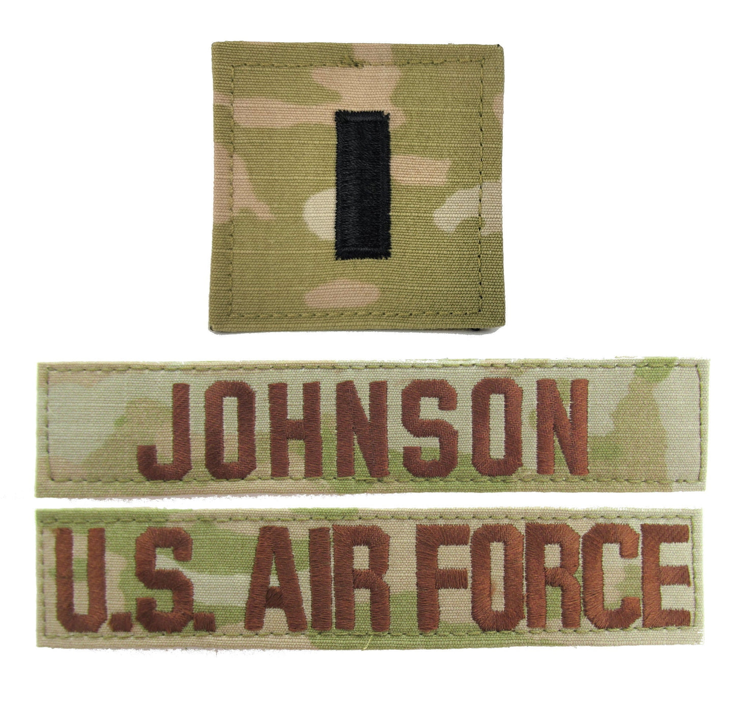 3 Piece OCP Name Tape & Rank Package - Air Force ACU