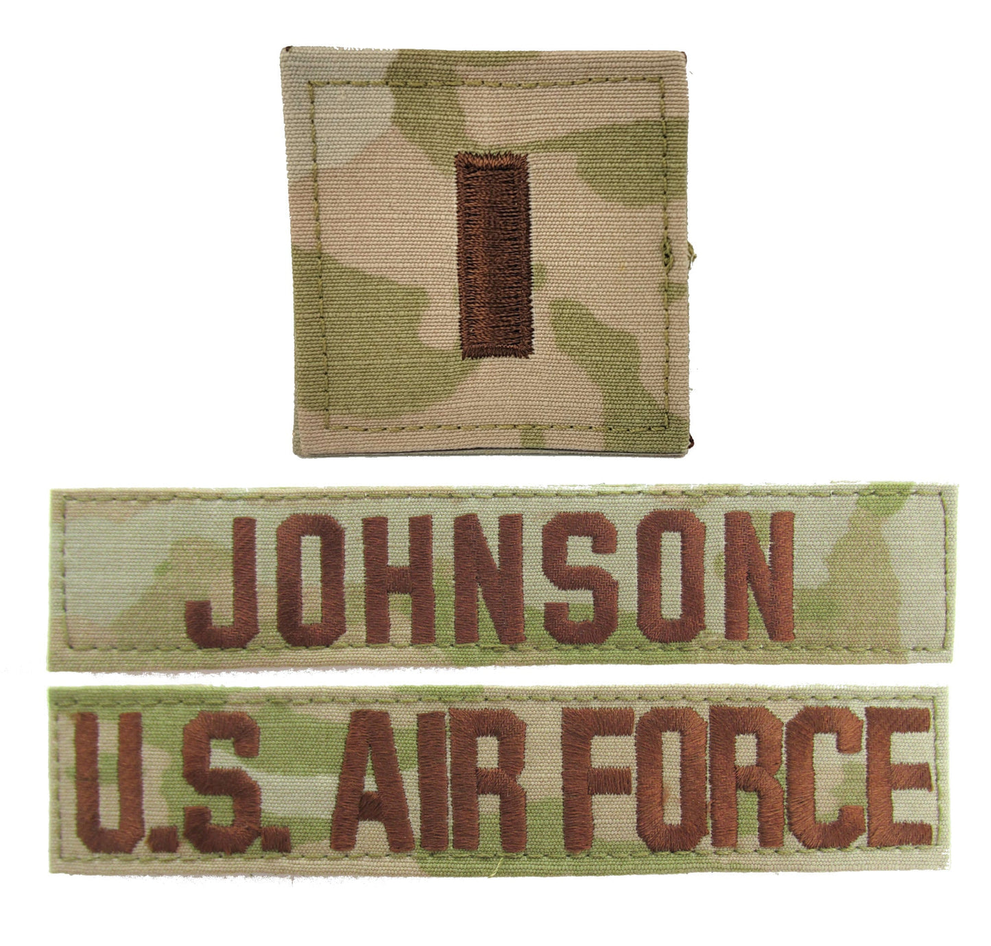 3 Piece OCP Name Tape & Rank Package - Air Force ACU