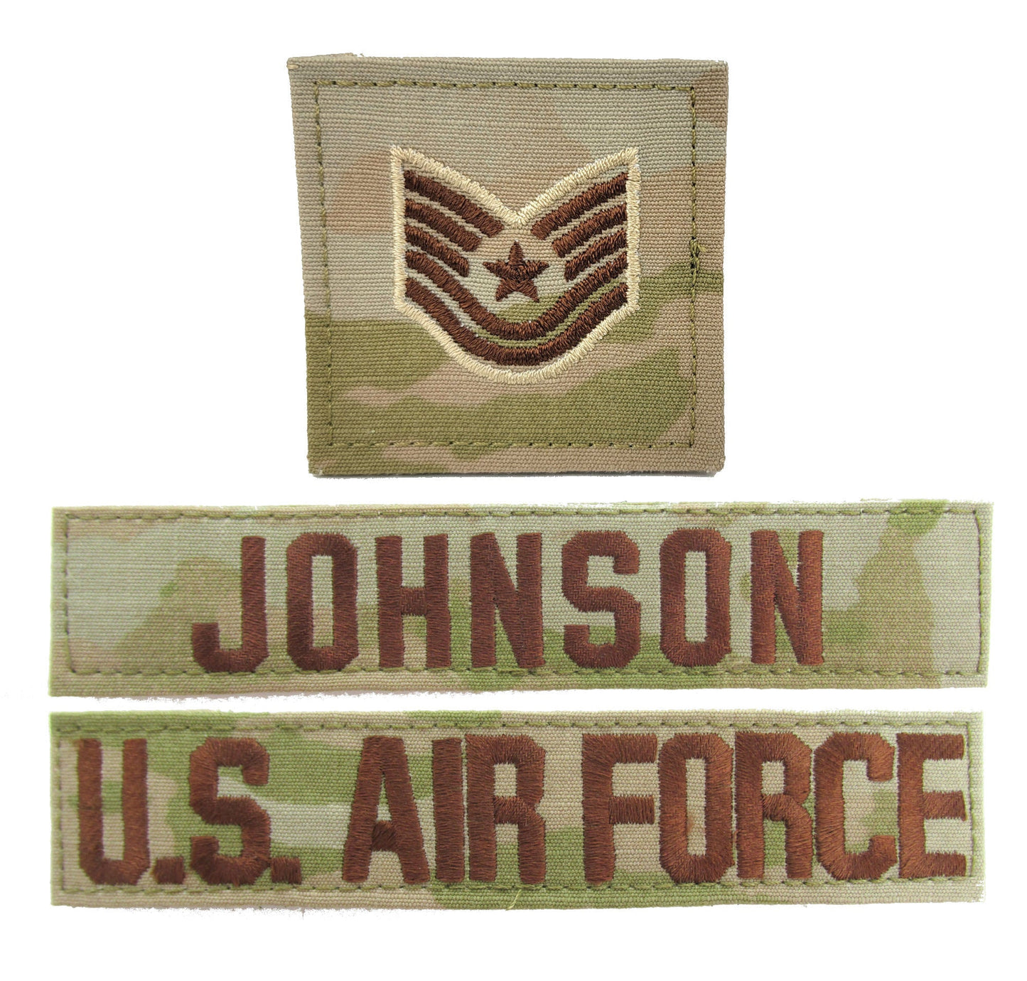 3 Piece OCP Name Tape & Rank Package - Air Force ACU