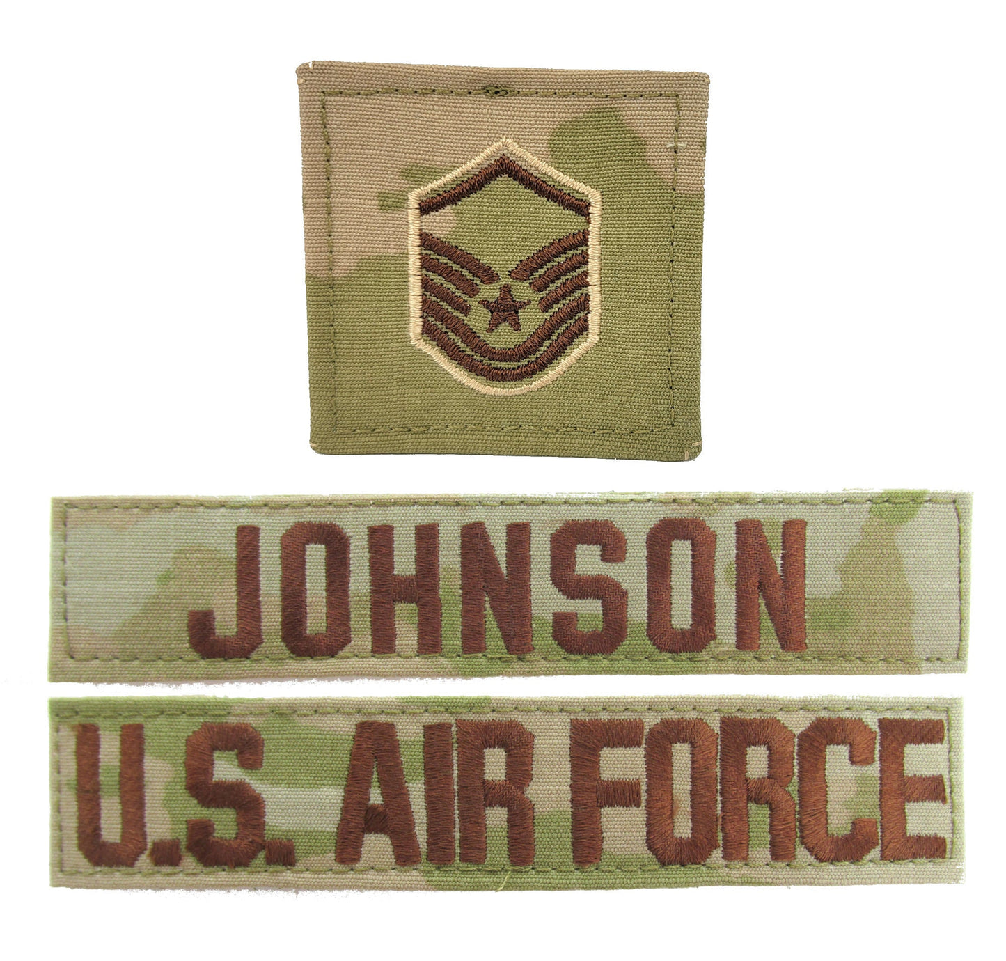 3 Piece OCP Name Tape & Rank Package - Air Force ACU