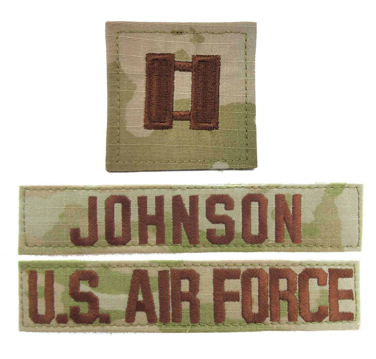3 Piece OCP Name Tape & Rank Package - Air Force ACU
