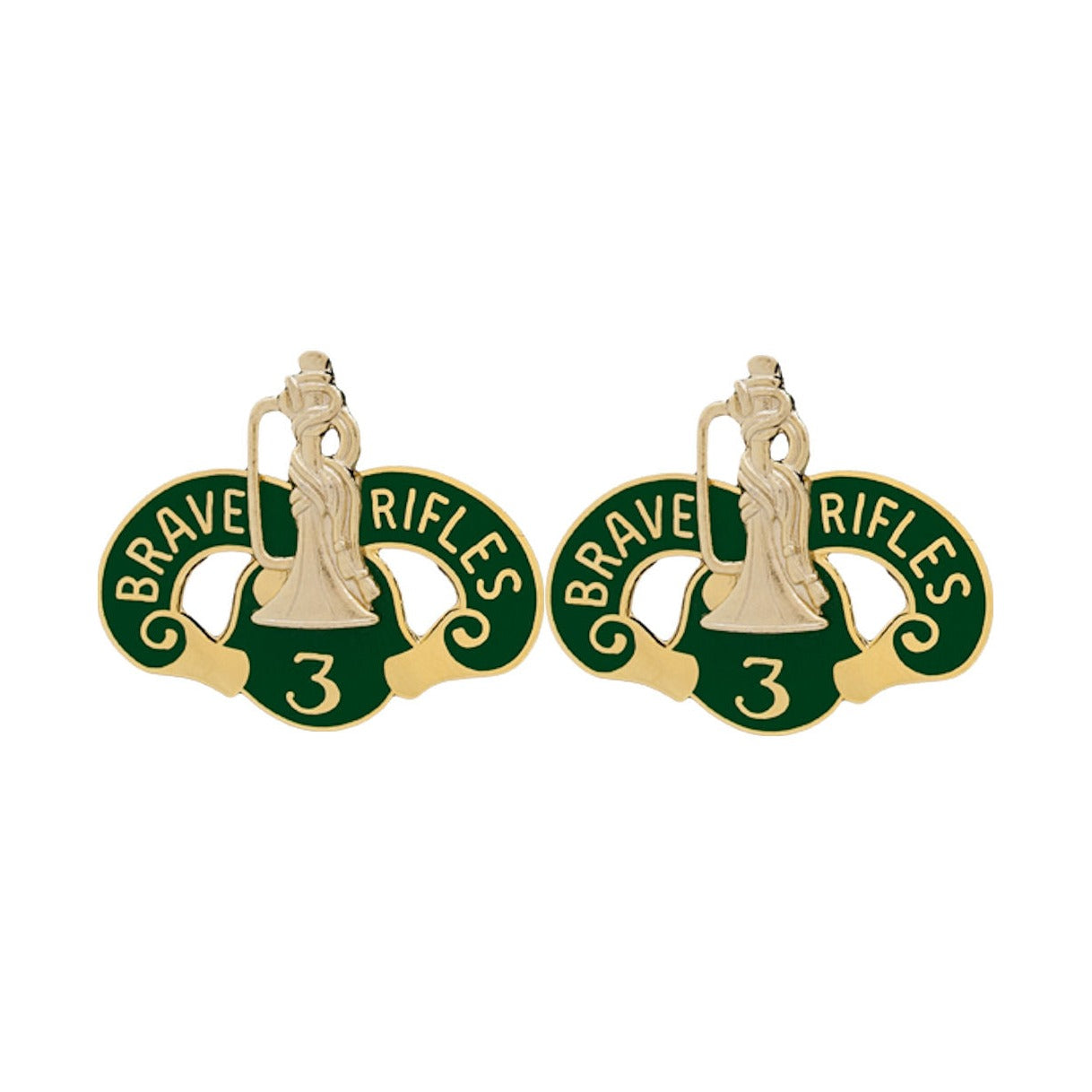 3rd ACR (Armored Cavalry Regiment) Distinctive Unit Insignia - Pair - Brave Rifles