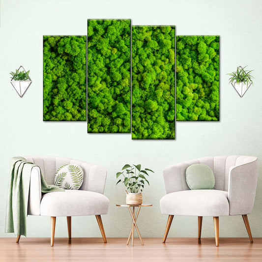 Green Reindeer Moss Wall Art