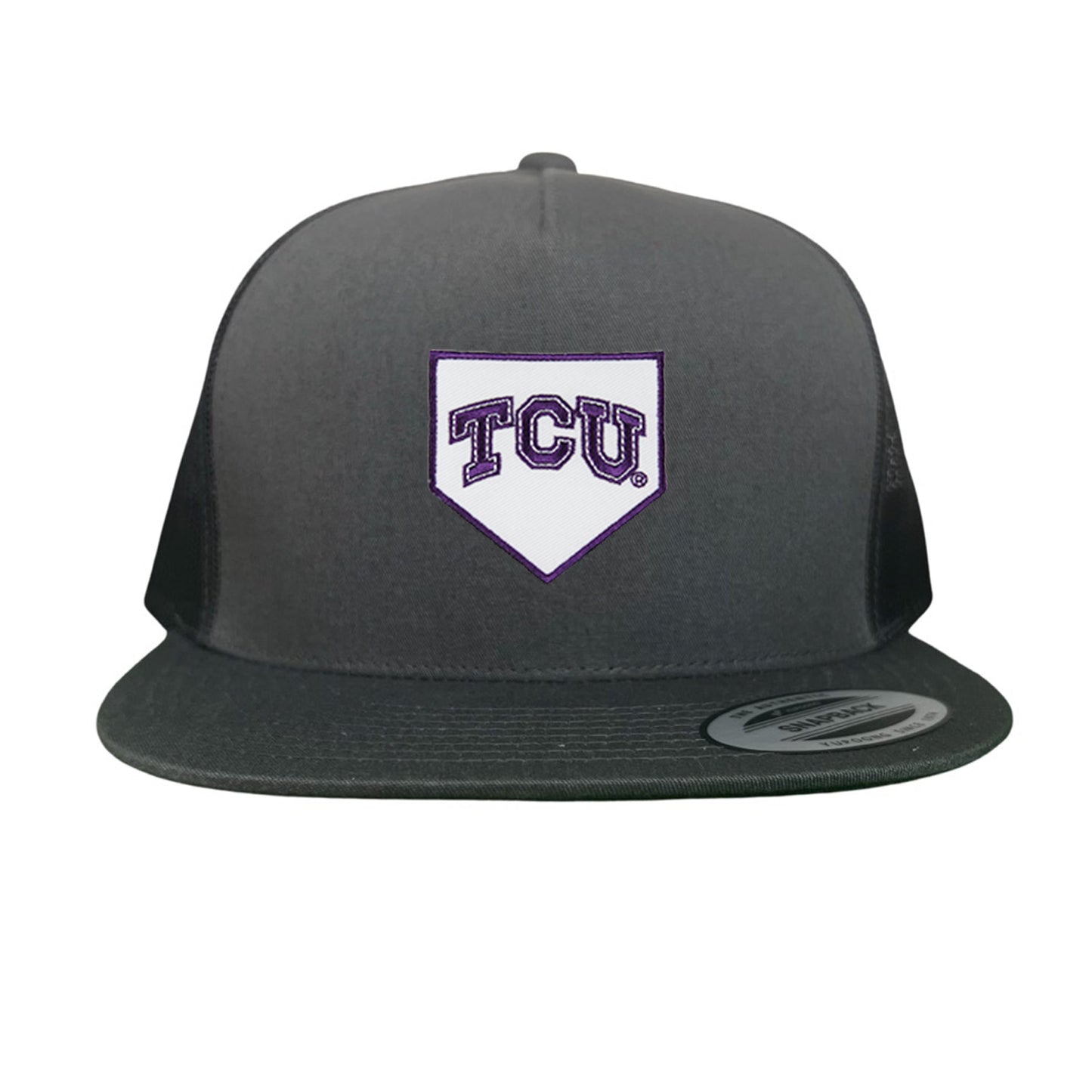 TCU Horned Frogs Baseball Cap Home Plate / Hat / TCU025 / 221 / MM